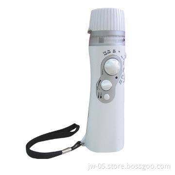 Dynamo Flashlight with AM/FM Radio, Alarm Siren and Charger for iPhone